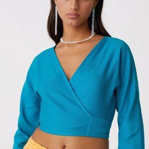 Paloma Wool Linden Top in Cyan